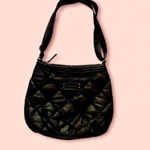 Vera Bradley Mid-Sized Black Quilted/Puff Purse